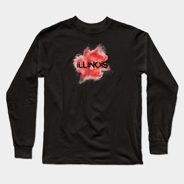 Illinois Long Sleeve T-Shirt by artsytee